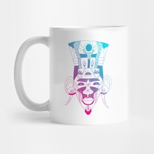 Dual Color African Mask 6 Mug